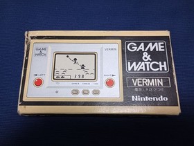 Nintendo Game & Watch Vermin MT-03 Wide Screen with Box Tested