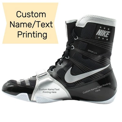 Boxing Shoes HyperKO Style Fully Custom Mesh High Ankle Support, Training fight