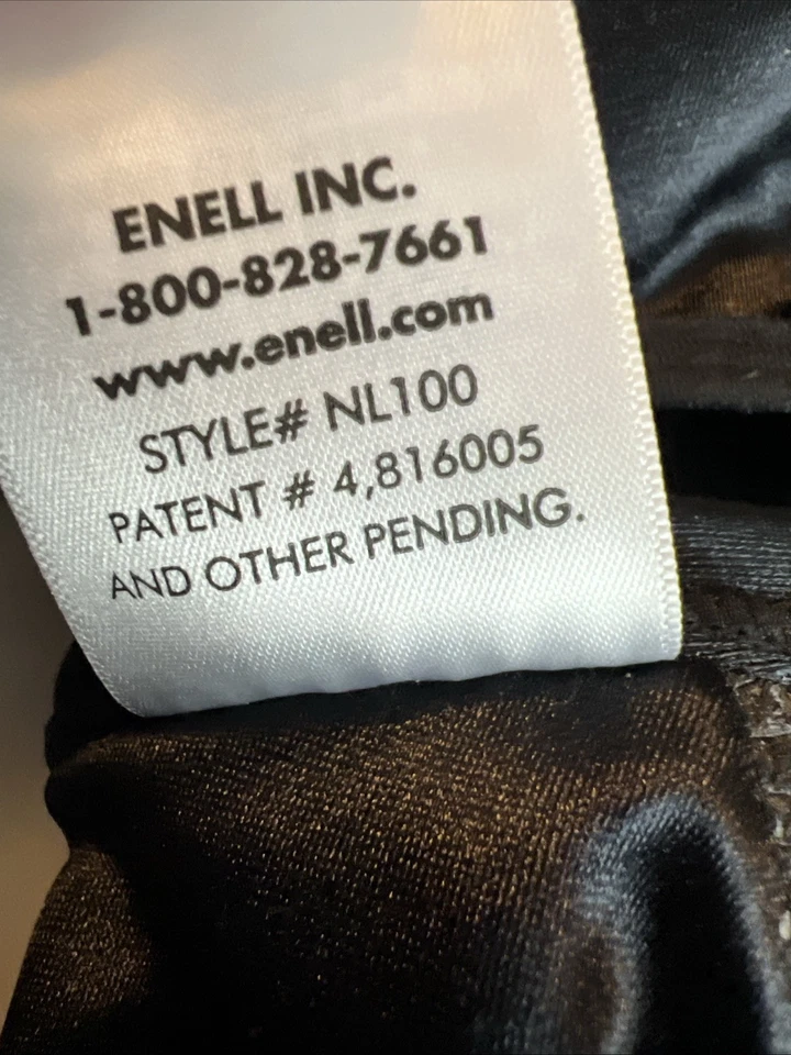 Sujetador deportivo Enell talla 5 negro gancho frontal de alto impacto satinado inalámbrico Foto 4 de 4