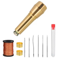 10pcs/set Handmade Leather Sewing Awl Needle Kit For Car Seat/Sofa/Umbrella