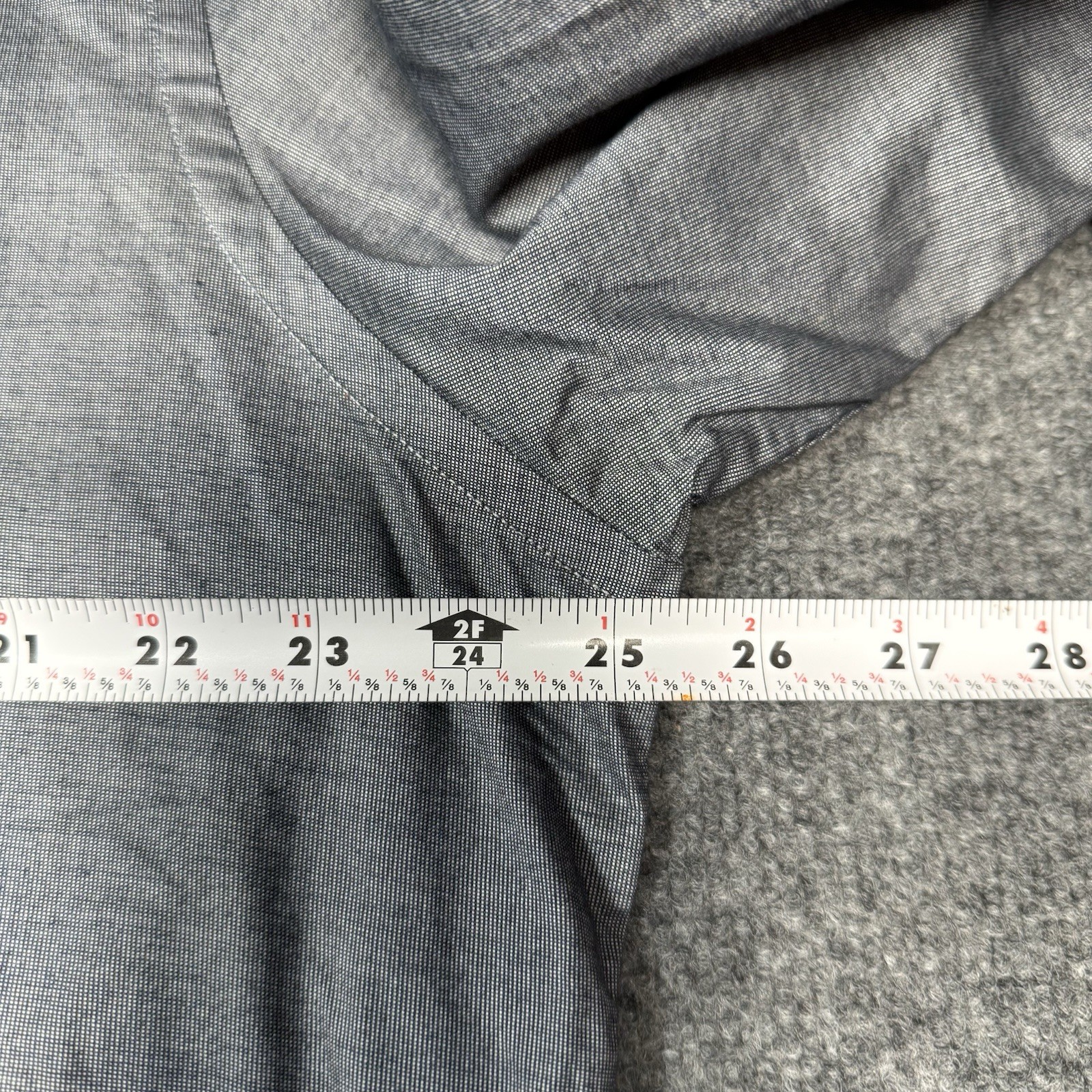 UNTUCKit Button Down Size 2XL Solid Gray Long Sle… - image 8