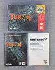 Turok 2 Seeds of Evil Nintendo 64 N64 Box Manual Inserts No Game Authentic CIB