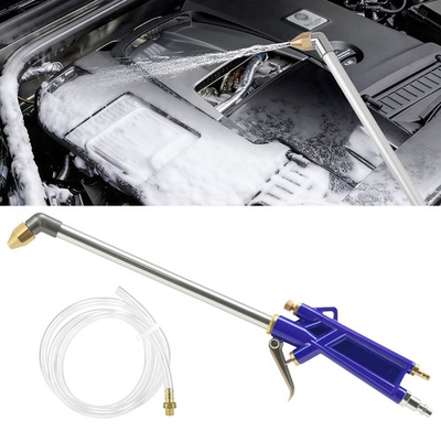 #ad 1 4quot; Air Blow Gun Engine Cleaning Pneumatic Degreaser Sprayer Tool w 3.3ft Hose $14.98