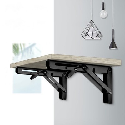 2Pcs Floating Shelf Brackets Multi-Function Workbench Support for Home Office
