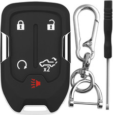 Key Fob Shell Case for Chevy Silverado 2019-2022 GMC Sierra 5 Button CoverSmartX