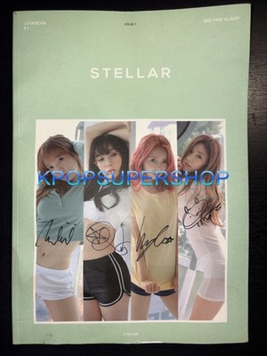 STELLAR 2nd Mini Album サイン入りCD Stellar 2nd Mini Album Sting Autographed Signed CD Photobook Water