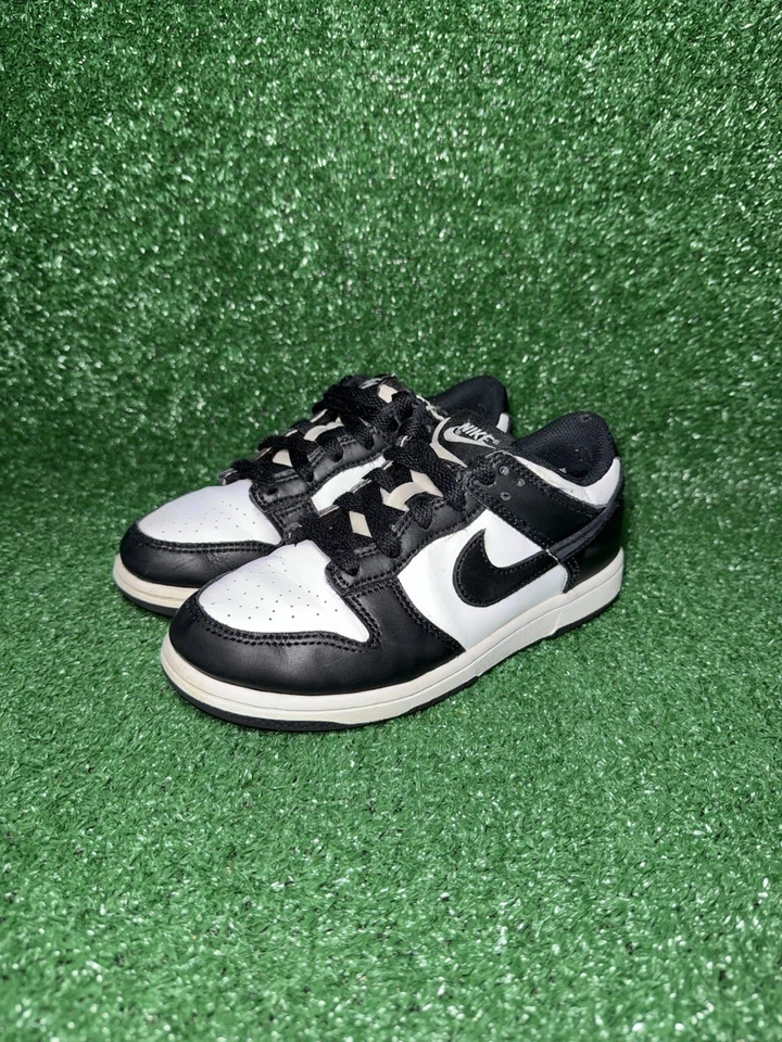 Nike Dunk Low Panda Niños Pequeños Talla 1.5Y Negro Blanco Zapatos CW1588-100 Foto 3 de 4