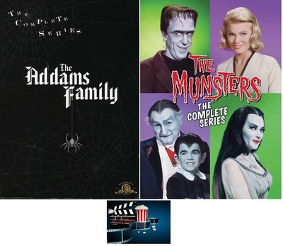The Addams Family Complete Series 64 Episodes & Munsters Series...
