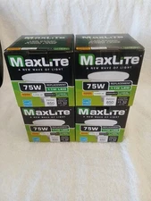 MaxLite 75W Replacement 11W LED Light Bulbs 850 Lumens 4-Pack Dimmable