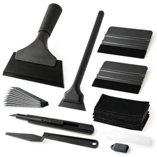 Vinyl Wrap Tool Window Tint Kit Car Application with Small Rubber Squeegee Shank
