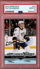 2014-15 UPPER DECK COLTON SISSONS YOUNG GUNS ROOKIE #231 PSA 10 RC UD YG 14-15