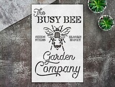 Busy Bee Stencil for DIY Spring Farmhouse Kitchen Decor Reusable Template for Be