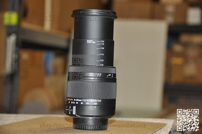 SIGMA ZOOM 18-250mm Telephoto Lens 1:3.5-6.3 DC Macro OS HSM Nikon DX