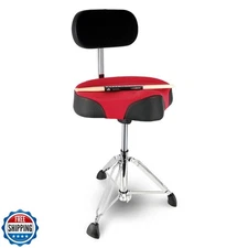 EASTROCK Drum Throne with Backrest,Heavy Duty Drum Stools Height Adjustable M