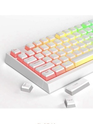 Pudding Keycaps Weiß 130 Tasten