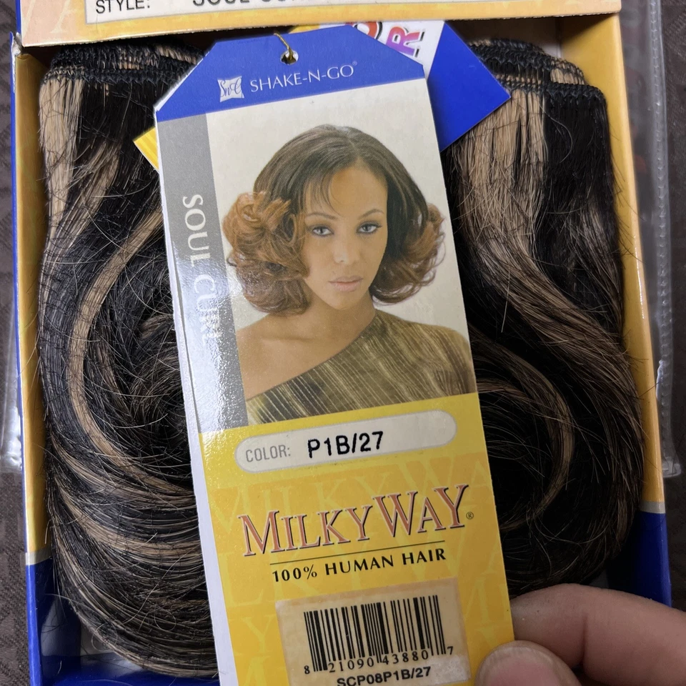 Milky Way 100% человеческих волос душа завиток расширение SCP08P1B/27 новый в упаковке - Изображение 3 из 4