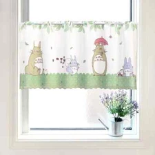 Café Curtain 120x45cm - Studio Ghibli's My Neighbor Totoro "Acorn Forest" Design