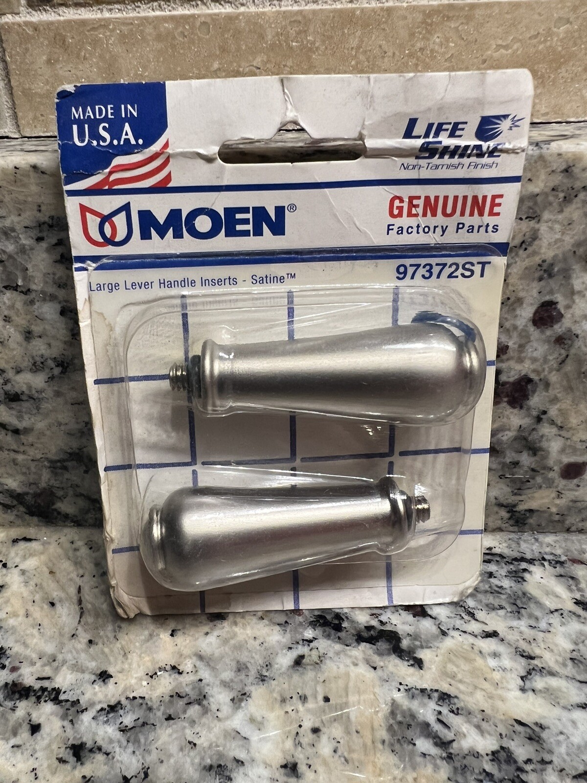MOEN 97372ST Monticello Replacement Lever Handles Satin Finish New Old
