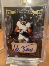 COLE TURNER 1 of 1 2022 WILD CARD 5 CARD DRAW ROOKIE SIGNATURE AUTO COMMANDERS
