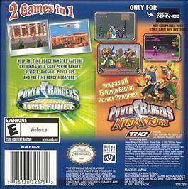 Power Rangers Double Pack: Ninja Storm & Time Force (Nintendo Game Boy Advance, 2005)