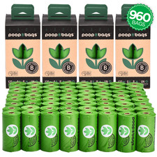The Original Poop Bags  Pet Waste Bags Countdown Roll  Biobased Poop Bags, 960ct
