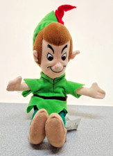   Disney Store Disney Mini Bean Bag Plush Peter Pan  8"