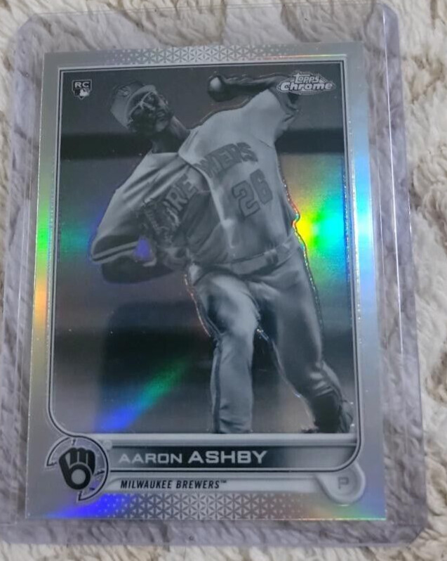 2022 Topps Chrome - Negative Refractor #80 Aaron Ashby (RC)