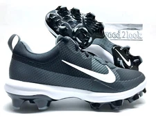 NIKE FORCE TROUT 9 PRO MCS BASEBALL CLEATS BLACK/WHITE SIZE MEN'S 9 [FB2908-001]