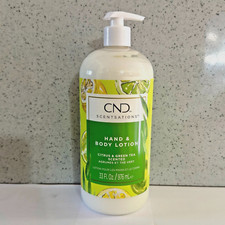 CND Hand Body Scentsations Citrus Green Tea Lotion 976 ml / 33 oz NEW