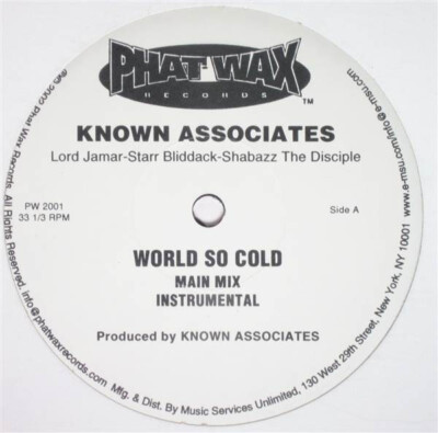 Known Associates - World So Cold / What They Want / VG+ / 12''''