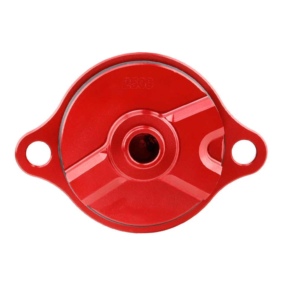 Tapa de cubierta de filtro de aceite de motor CNC CRF para Honda CRF250R 2004-2009 CRF450X 2017 Foto 3 de 4