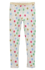 NEW  Tucker + Tate GIRLS Double Knit Jacquard metalic Leggings Corgis SZ 8 