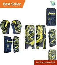 Kids Adjustable Street Hockey Goalie Equipment - Lightweight with Catch Glove