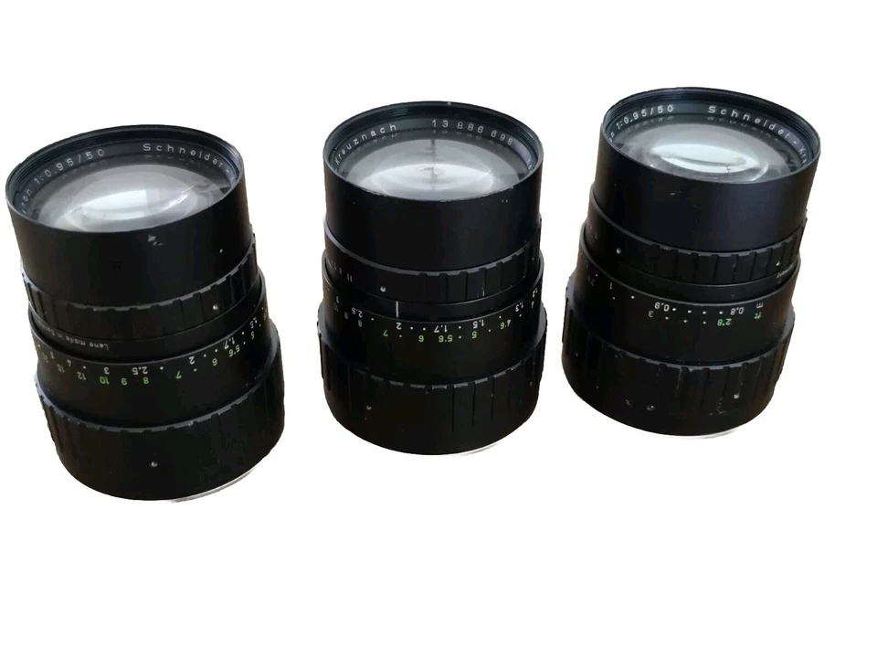 Lente de xenón Schneider-Kreuznach f/0,95 - 50 mm 1960 vintage vendida individualmente Foto 2 de 4