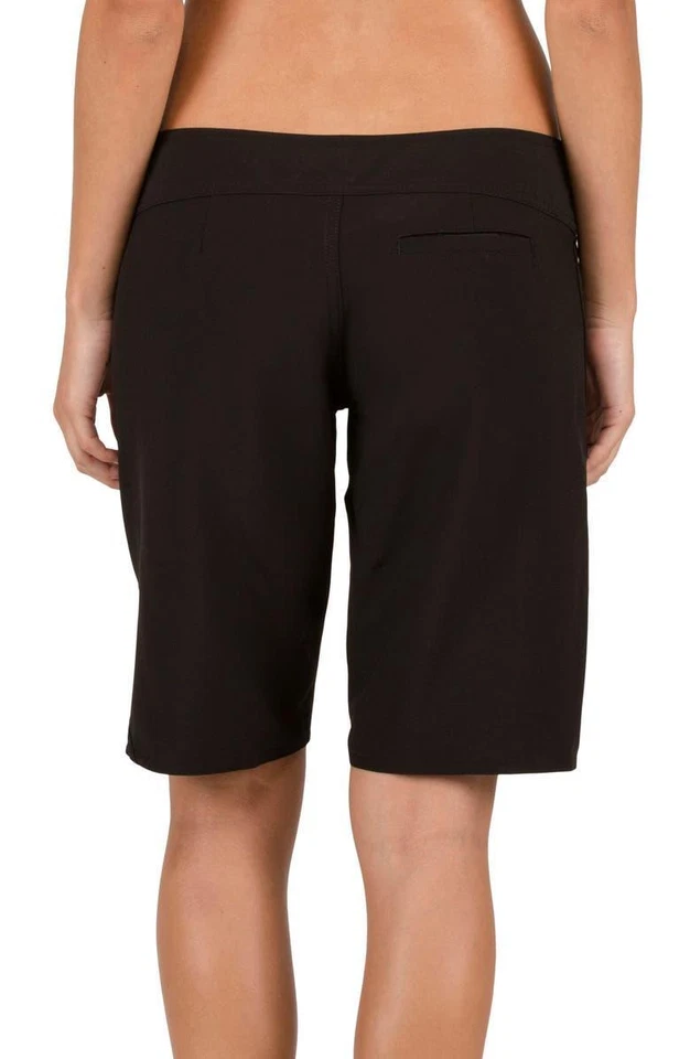 Volcom 297436 Womens Simply Classic Swim Boardshort Board Shorts, Black, 1 US - Image 2 of 2