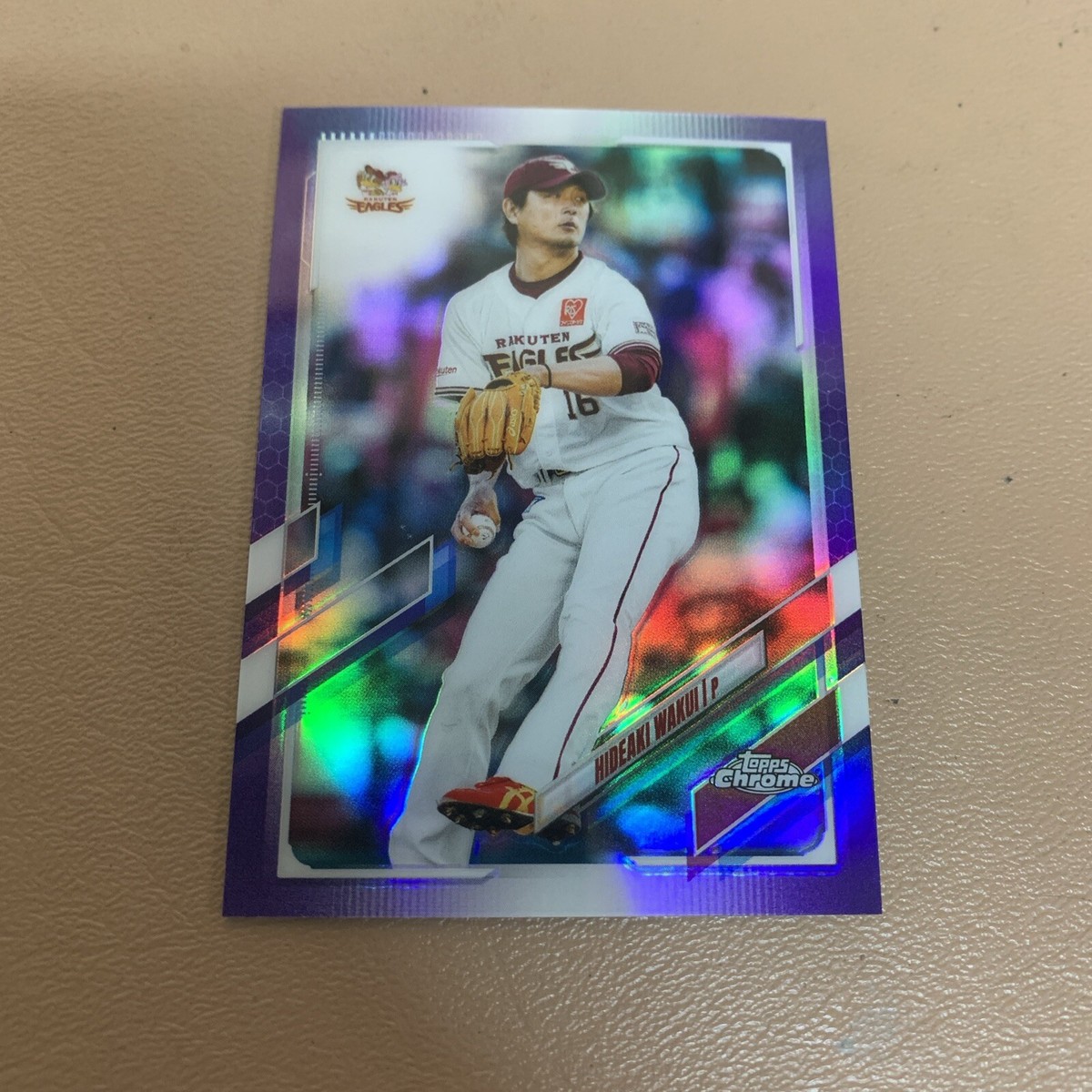 2021 Topps Chrome NPB Hideaki Wakui Purple 044/299 #178 Rakuten