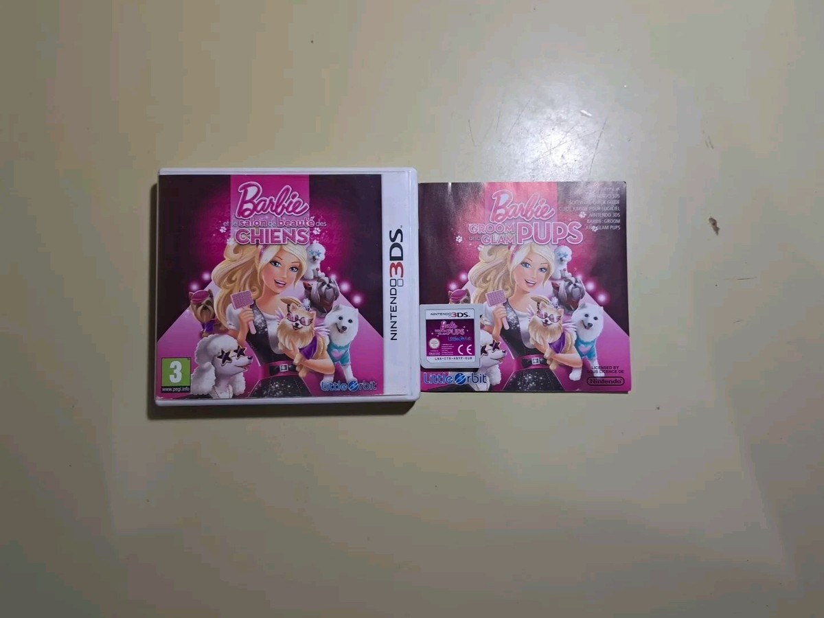 Barbie Groom And Glam Pups CIB PAL Version RARE Game in English