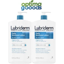 Lubriderm Daily Moisture Body Lotion 24 oz 2 Pack Dry Skin Hydrating Care