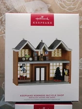 2022 Hallmark Ornament Keepsake Korners Bicycle Shop #39 Nostalgic Houses & Shop