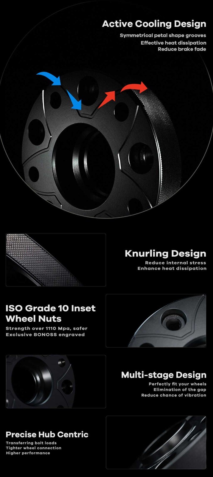 BONOSS 12mm/25mm 4Pc Wheel Spacers 5x120 fits BMW M3 E36 E46 E92 E60