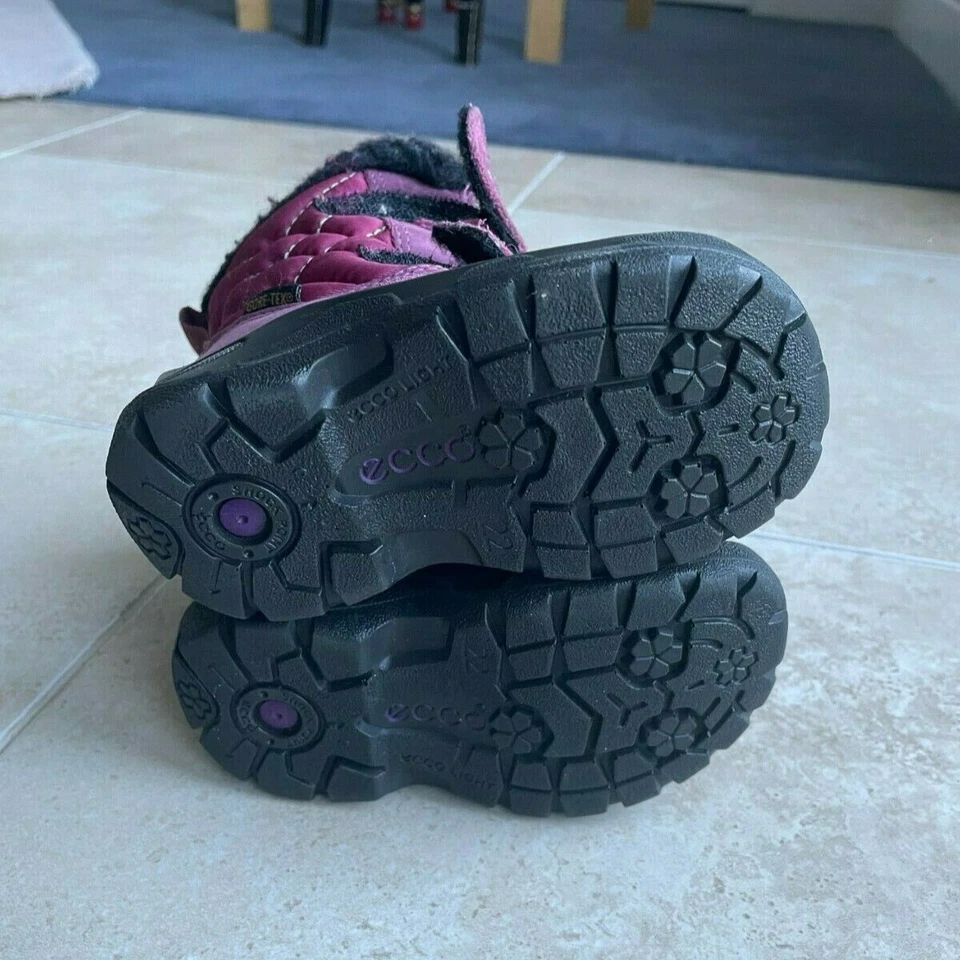 Ecco Girls Winter Toddler Boots GORETEX Pink Suede Leather Size 6 US SHIPS FAST! - Image 2 of 4