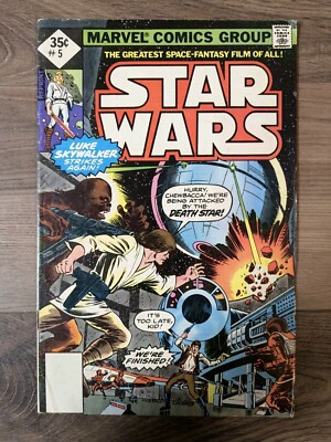 Star Wars #5 - Marvel 1977 Series - Whitman Ed. - 1st App. Of Wedge Antilles!
