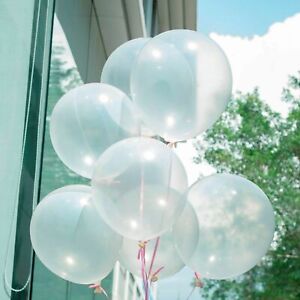 10//20pcs 12/'/' Transparent Latex Balloons Thickening Wedding Birthday Party Decor