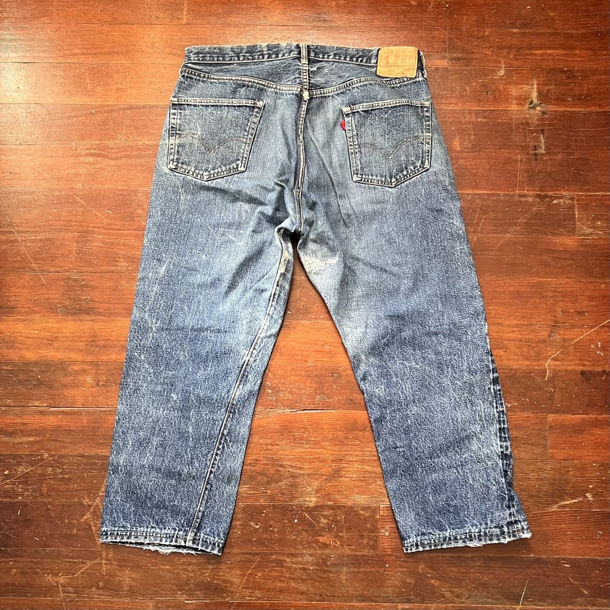 1960's Big E Vintage Levi's 501 Redline Selvedge Denim 40x32 1960's Big E Vintage Levi's 501 Redline Selvedge Denim 40x32