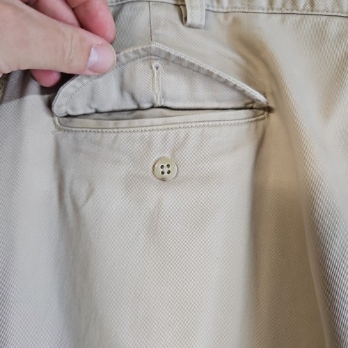 Vintage POLO Ralph Lauren Men’s Clothes SZ 36X34 Hammond Khaki Chino Pants - Picture 11 of 17