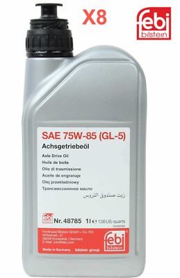 8 Liter Hypoid Differential Oil FEBI SAE 75W85 for MB 235.7 235.74 239.71 239.72