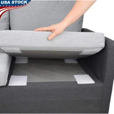 Non Slip Cushion Pad Hook Loop Tape Prevents Sofa Cushions Sliding 4PCS New