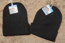 2 Pack-Winterlace-Winter Beanie Hats-Unisex, Warm Cozy Knitted Cuffed Skull Cap