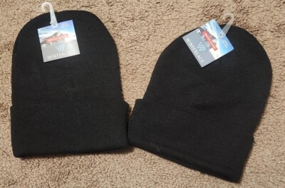 2 Pack-Winterlace-Winter Beanie Hats-Unisex, Warm Cozy Knitted Cuffed Skull Cap