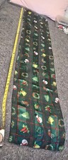 Vtg Christmas themed long neck scarf measures about 60"